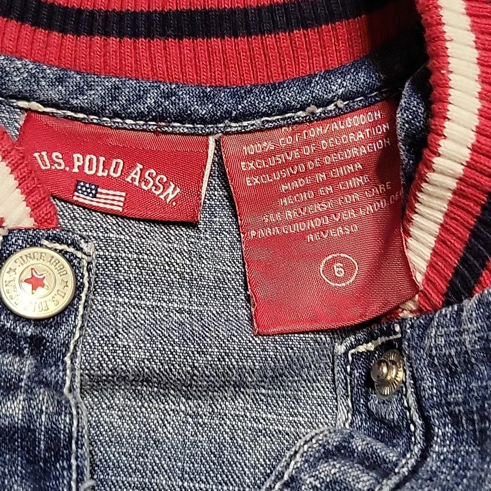 US POLO ASSN. Denim Dress Girl's Size 6 - Jean Dress